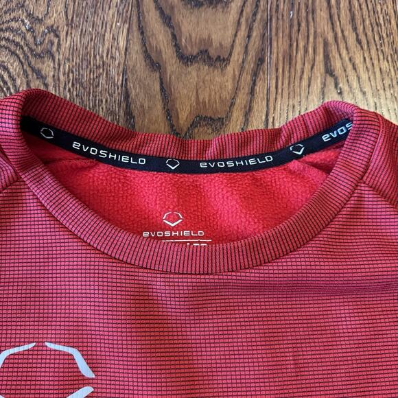 EvoShield Men's XL Fleece Lined Pullover Sweatshirt Red Activewear Athleisure - Picture 4 of 10